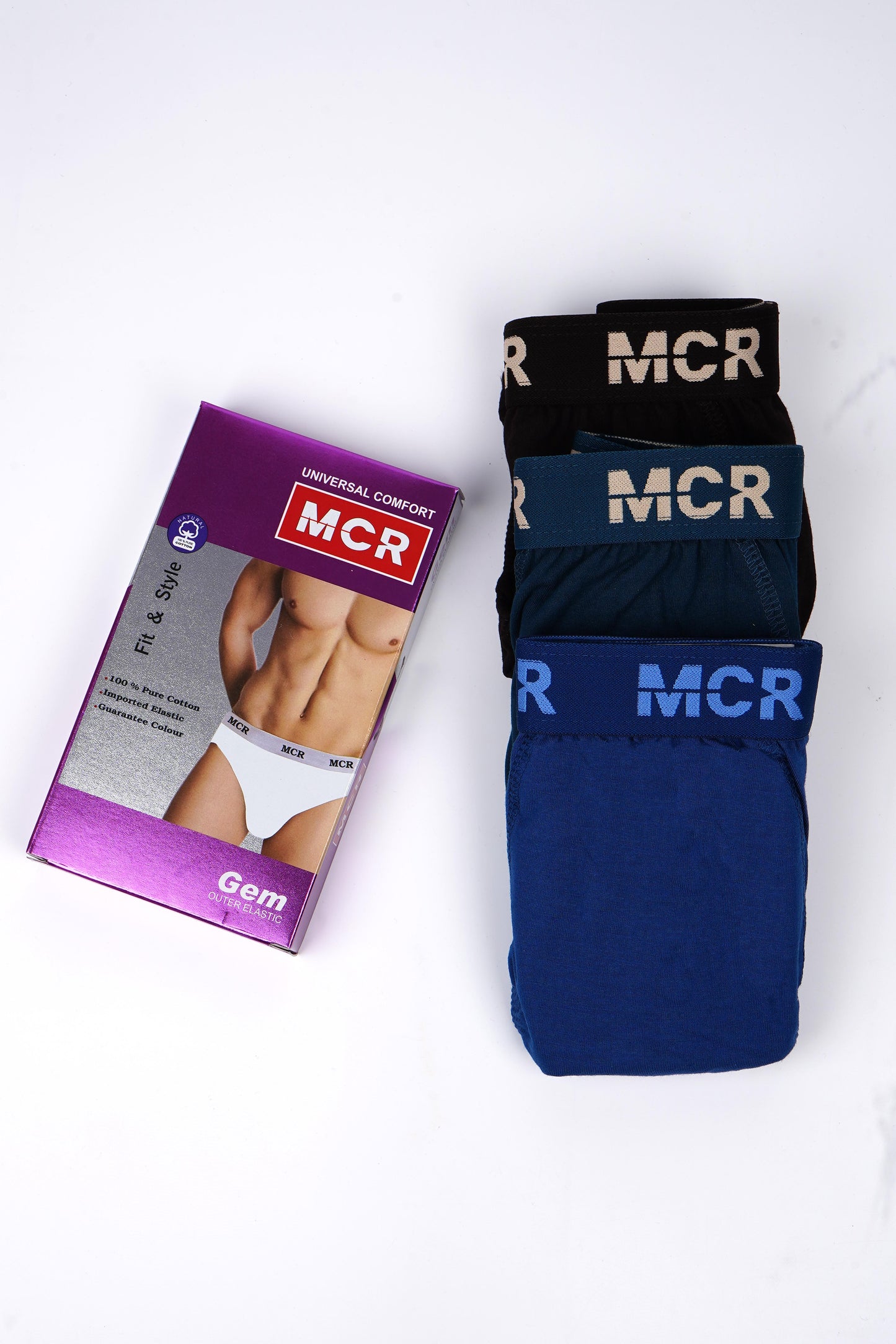 Gem Compact Brief OE - (Pack of 3 ) (Assorted Color)