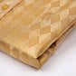 Gold Bridal Tissue Silk Single Set F/S-men dresses for marriage (Perfume & Dhoti Belt Free)
