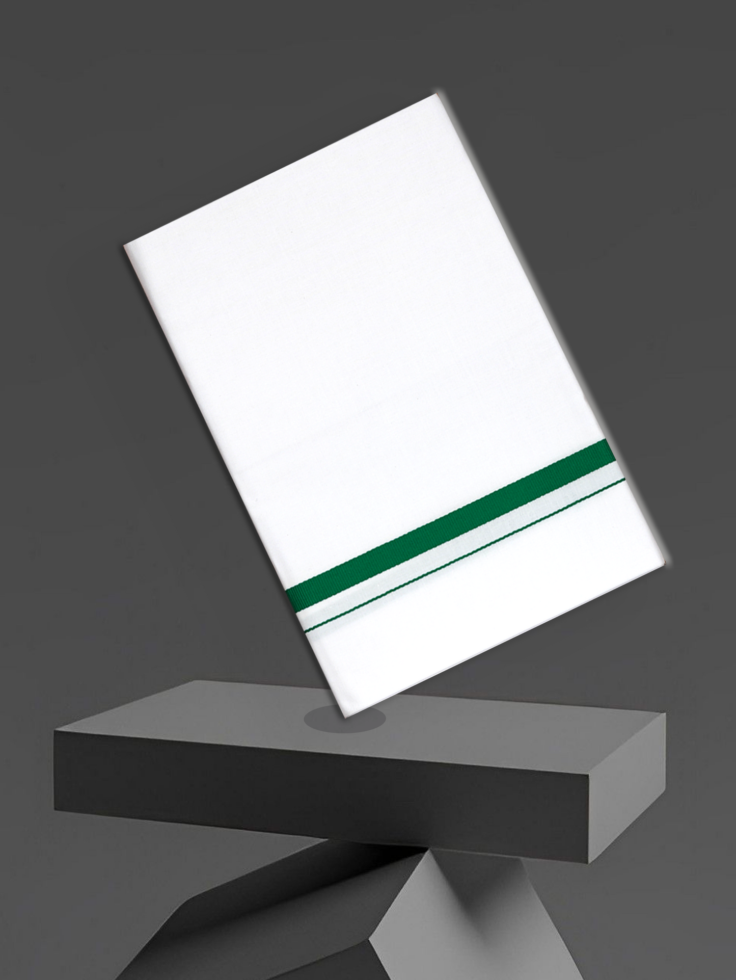 BIG BORDER WHITE SINGLE HS-01 DHOTHIE 2.00 MTR