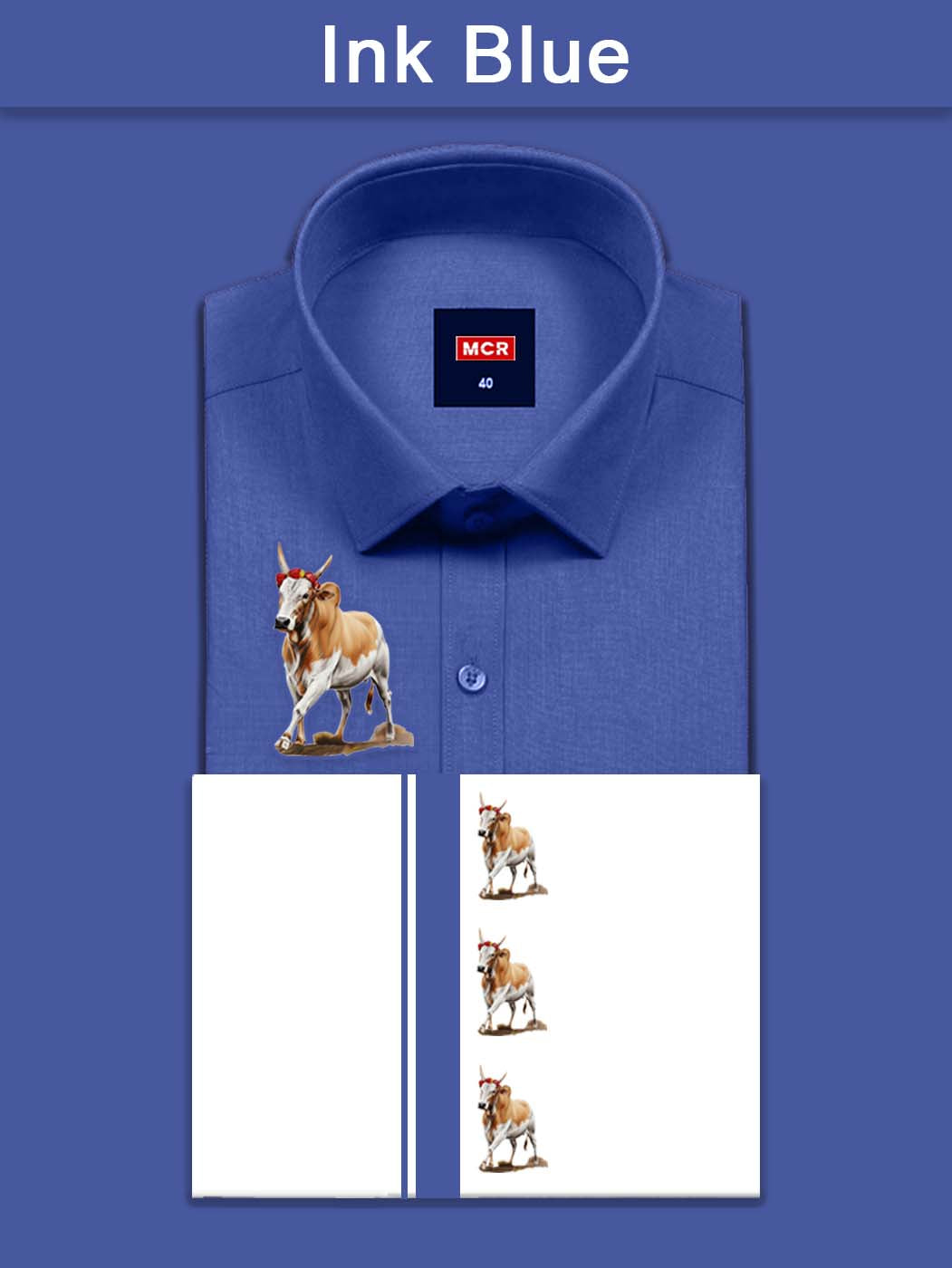 JALLIKATTU COLOUR SINGLE SET F/S - (Ink Blue (04)