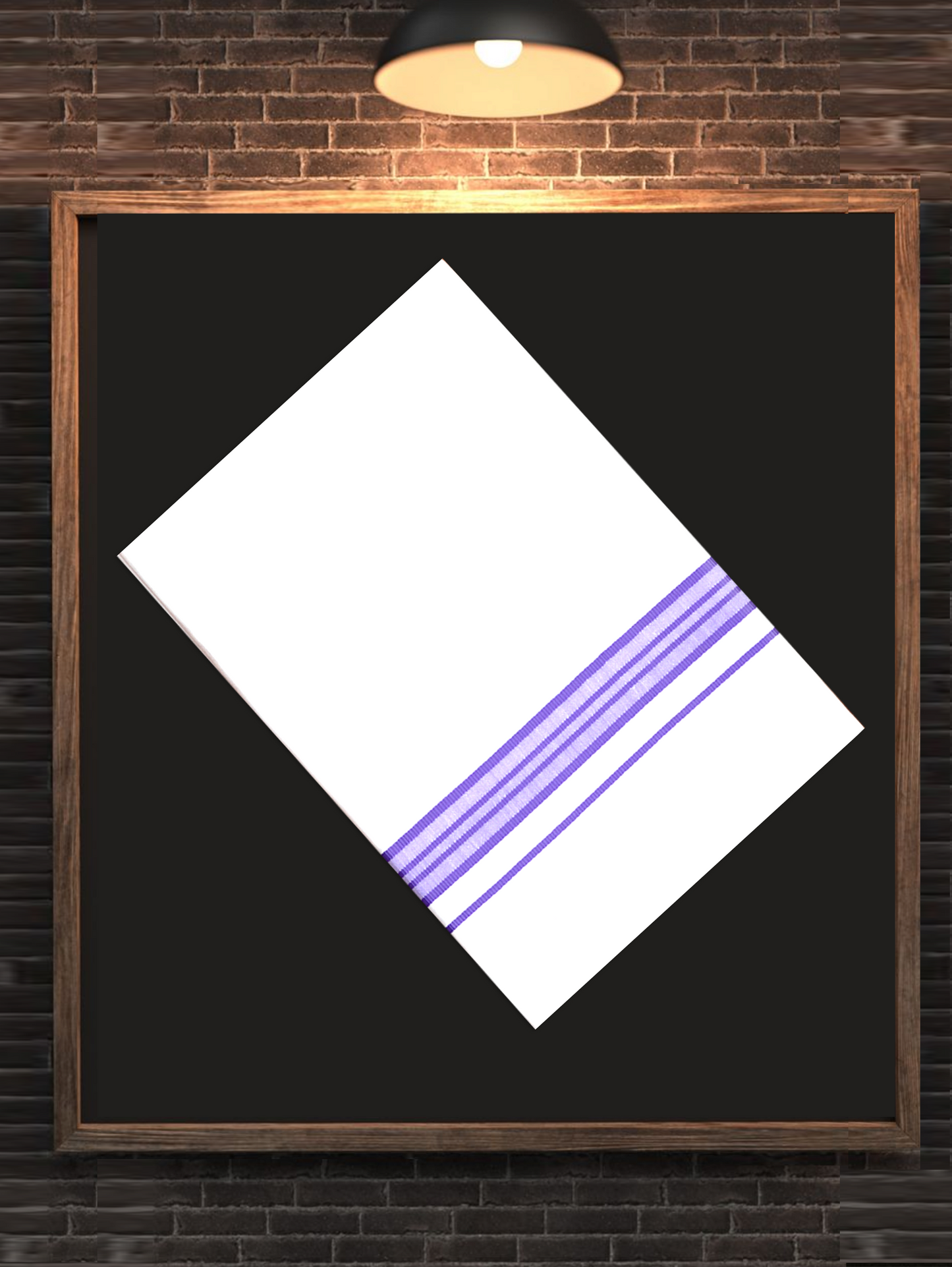 FANCY BORDER JAQUAR WHITE SINGLE DHOTHIE 2.25 MTR