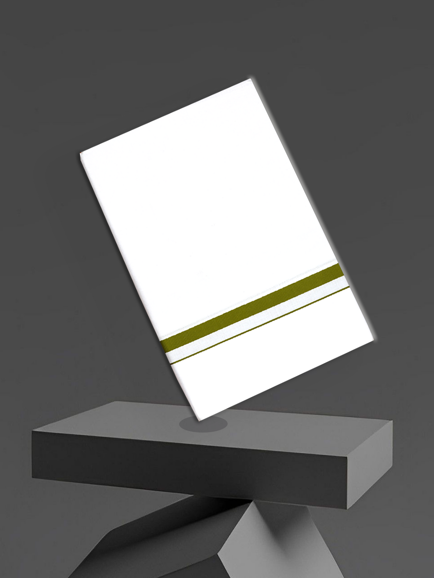 BIG BORDER WHITE SINGLE HS-01 DHOTHIE 2.00 MTR