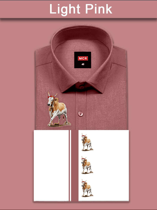 JALLIKATTU COLOUR SINGLE SET H/S - light Pink (53)