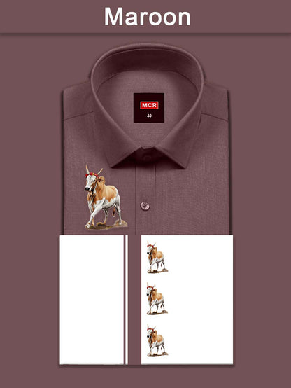 JALLIKATTU COLOUR SINGLE SET F/S - Maroon (06)