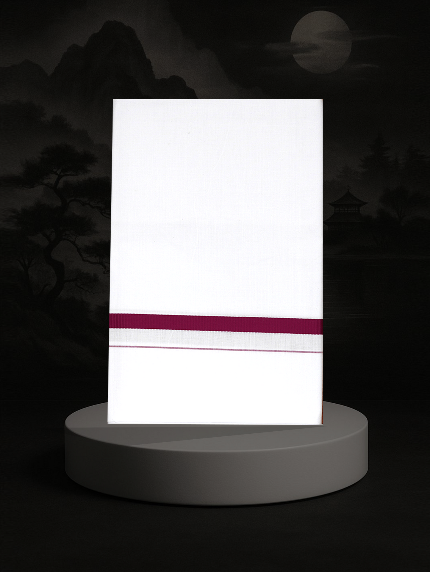 BIG BORDER WHITE SINGLE HS-14 DHOTHIE 2.00 MTR