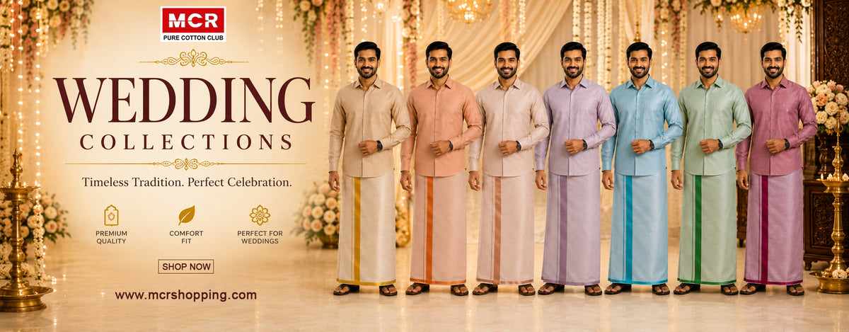 MCR wedding collections – shirt and dhoti sets