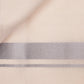 Cream double dhothie for men with silver jari border in 1 inch design, perfect for traditional wear.