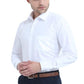 MCR Anti Wrinkle Full Sleeve Formal White Shirt for Men with Classic Fit and Pocket