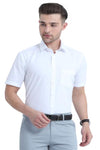 MCR Anti Wrinkle Half Sleeve Formal White Shirt for Men, perfect for business and casual settings