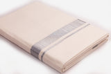 Cream Silver Jari Border 1 Inch Double Dhotie for Men by MCR Textiles, Soft and Elegant Design
