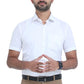Energy Half Sleeve Formal White Shirt for Men with Classic Fit and Stylish Design from MCR Textiles