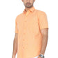 GOODLIN light orange shirt for men with short sleeves and a stylish fit, perfect for casual wear