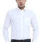 President white shirt for men with full sleeves and a sleek design for formal occasions