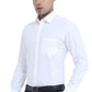 President white shirt for men with full sleeves and a chest pocket for a formal look