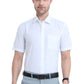 MCR STAIN FREE Half Sleeve Formal White Shirt for Men with a Smart Fit and Pocket Detail