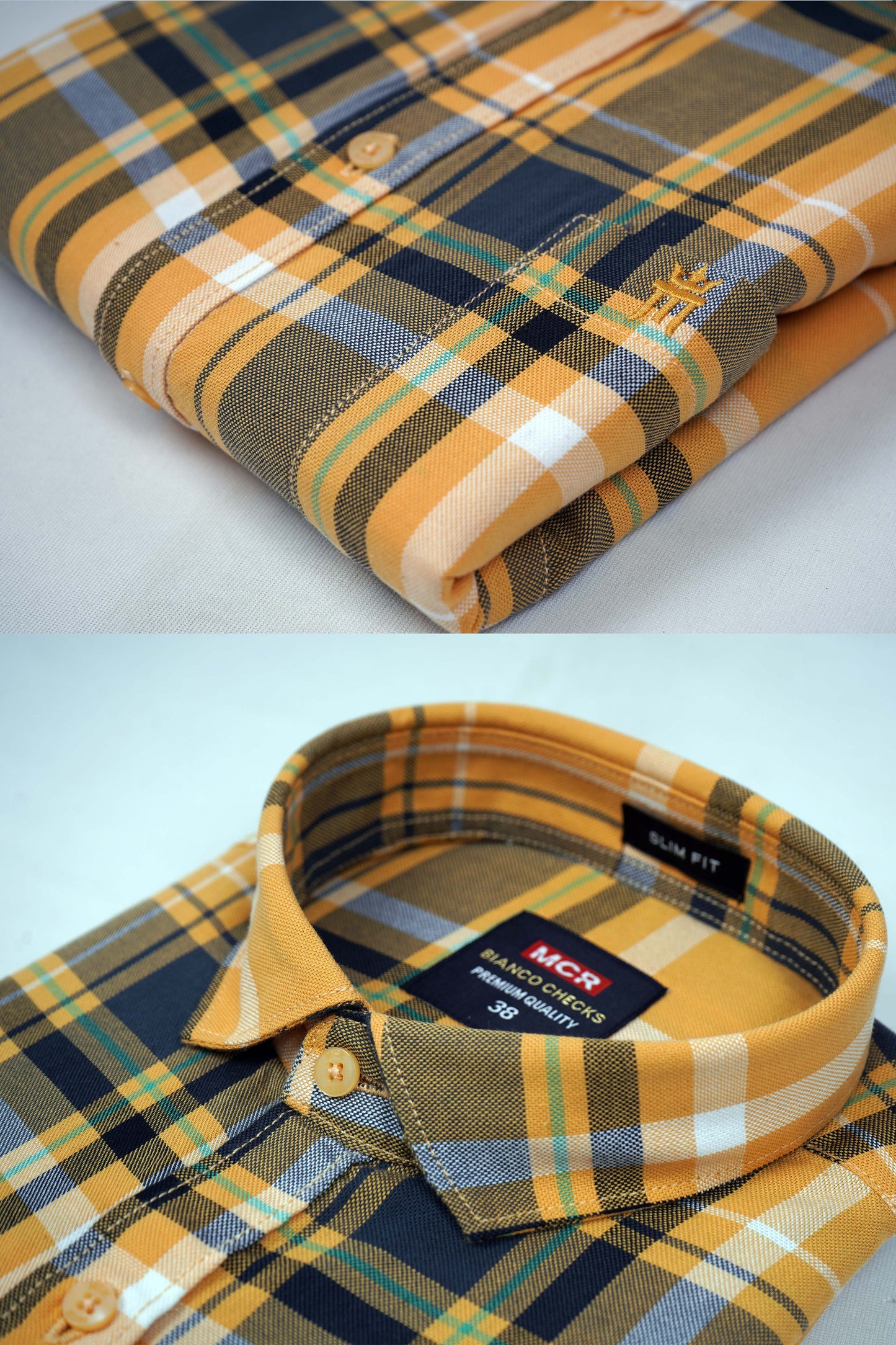 MCR BIANCO CHECKS 91006 Full Sleeve Formal Color Shirt For Men