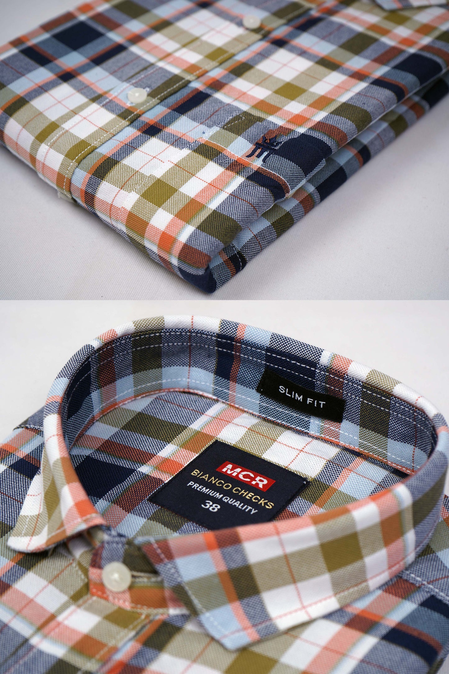 MCR BIANCO CHECKS 91010 Full Sleeve Formal Color Shirt For Men