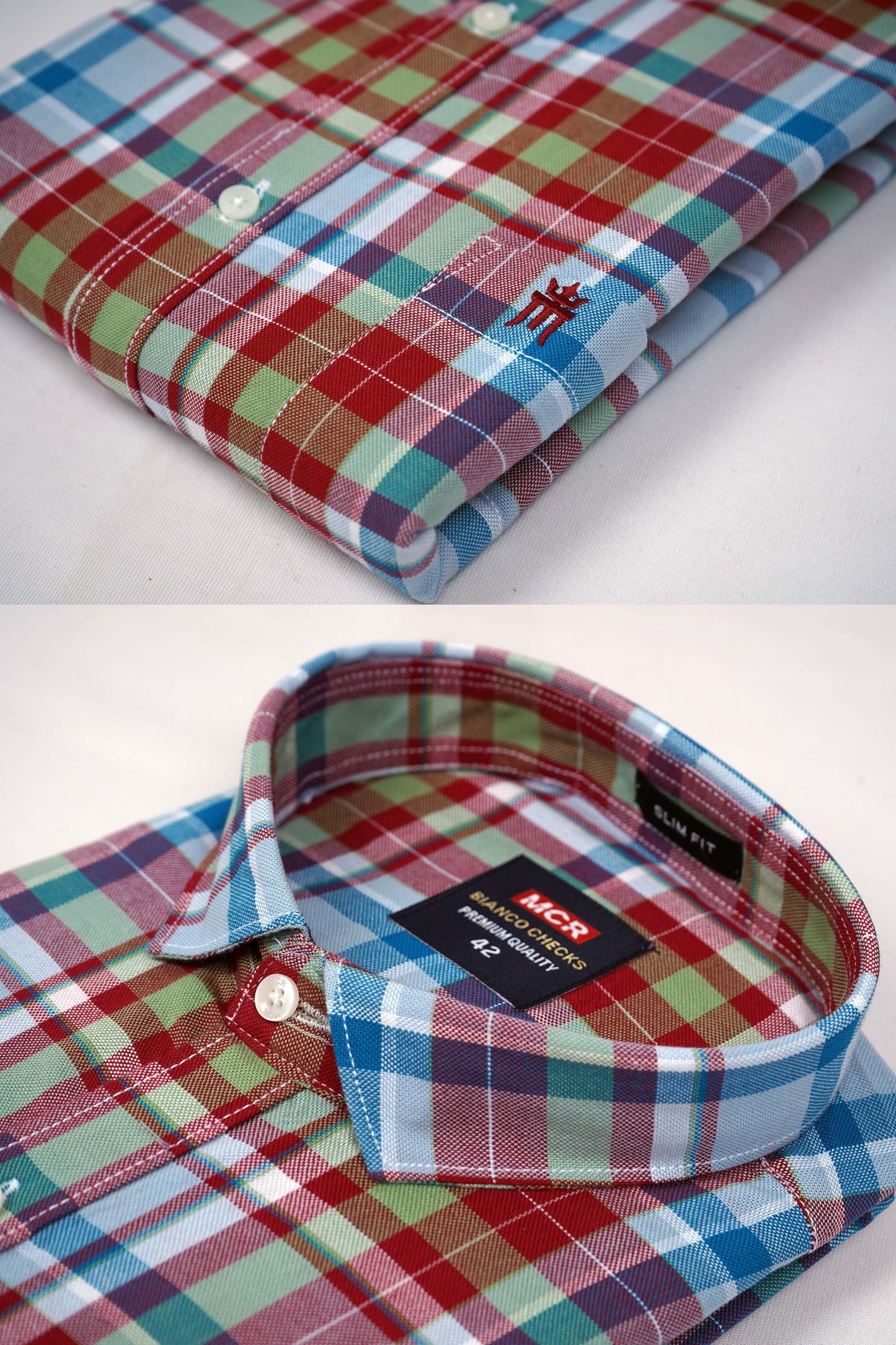 MCR BIANCO CHECKS 91009 Full Sleeve Formal Color Shirt For Men