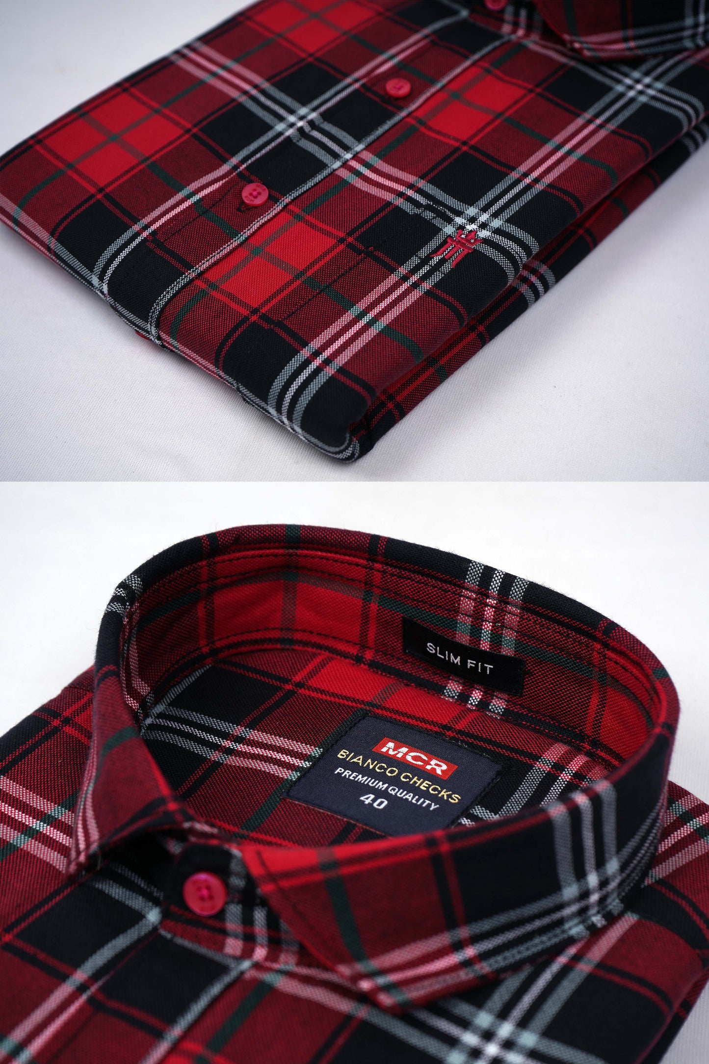 MCR BIANCO CHECKS 91016 Full Sleeve Formal Color Shirt For Men