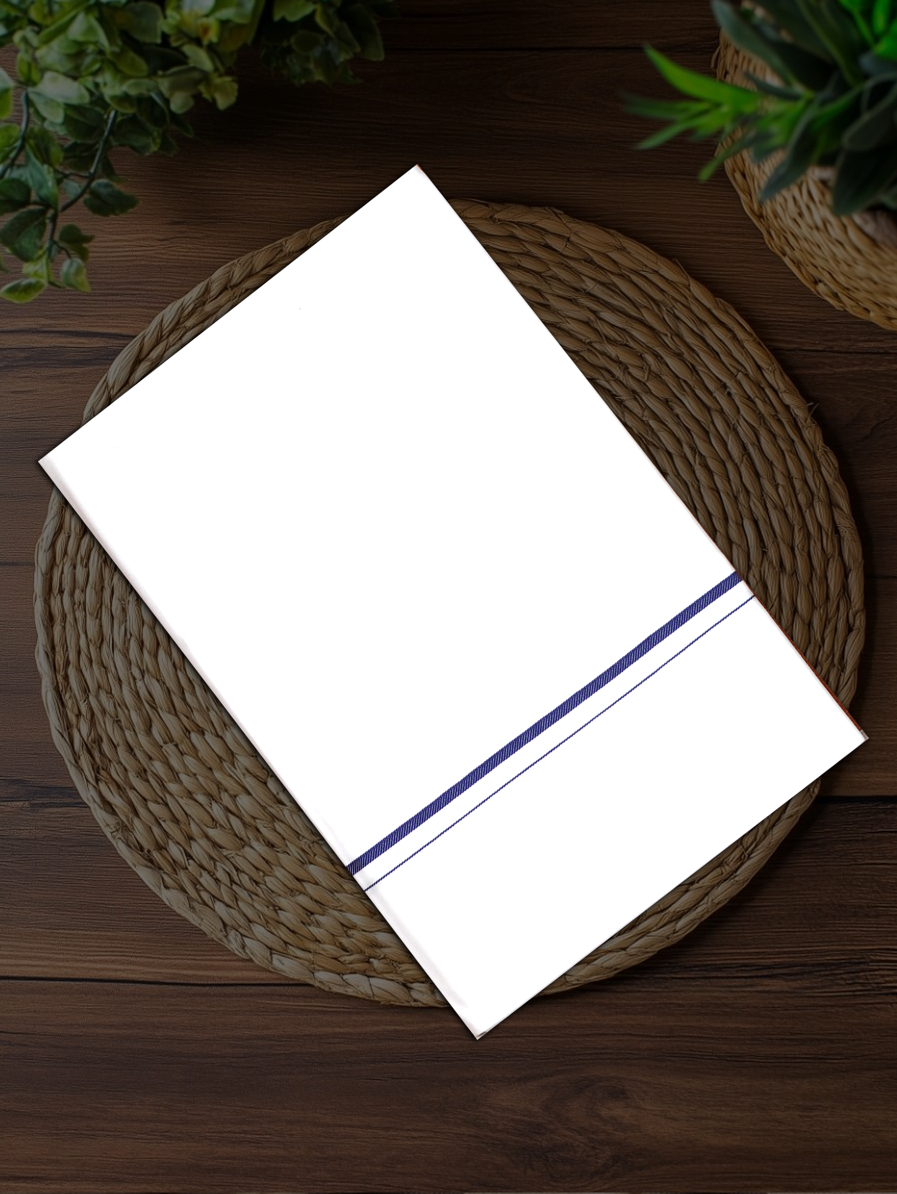 SMALL BORDER WHITE SINGLE SS-10 DHOTHIE 2.00 MTR