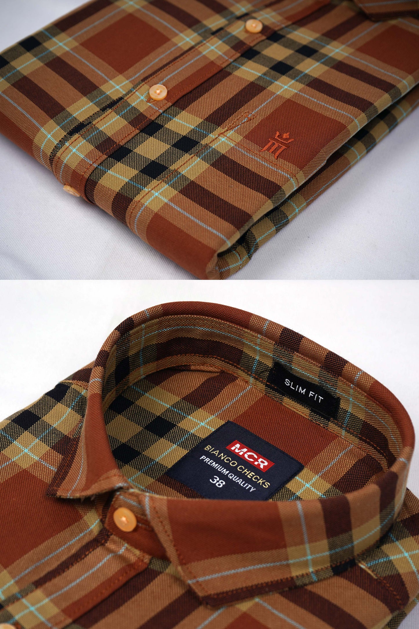 MCR BIANCO CHECKS 91013 Full Sleeve Formal Color Shirt For Men