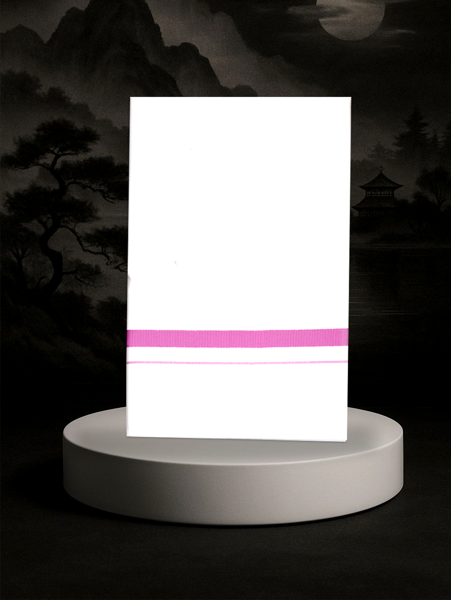 BIG BORDER WHITE SINGLE HS-14 DHOTHIE 2.00 MTR