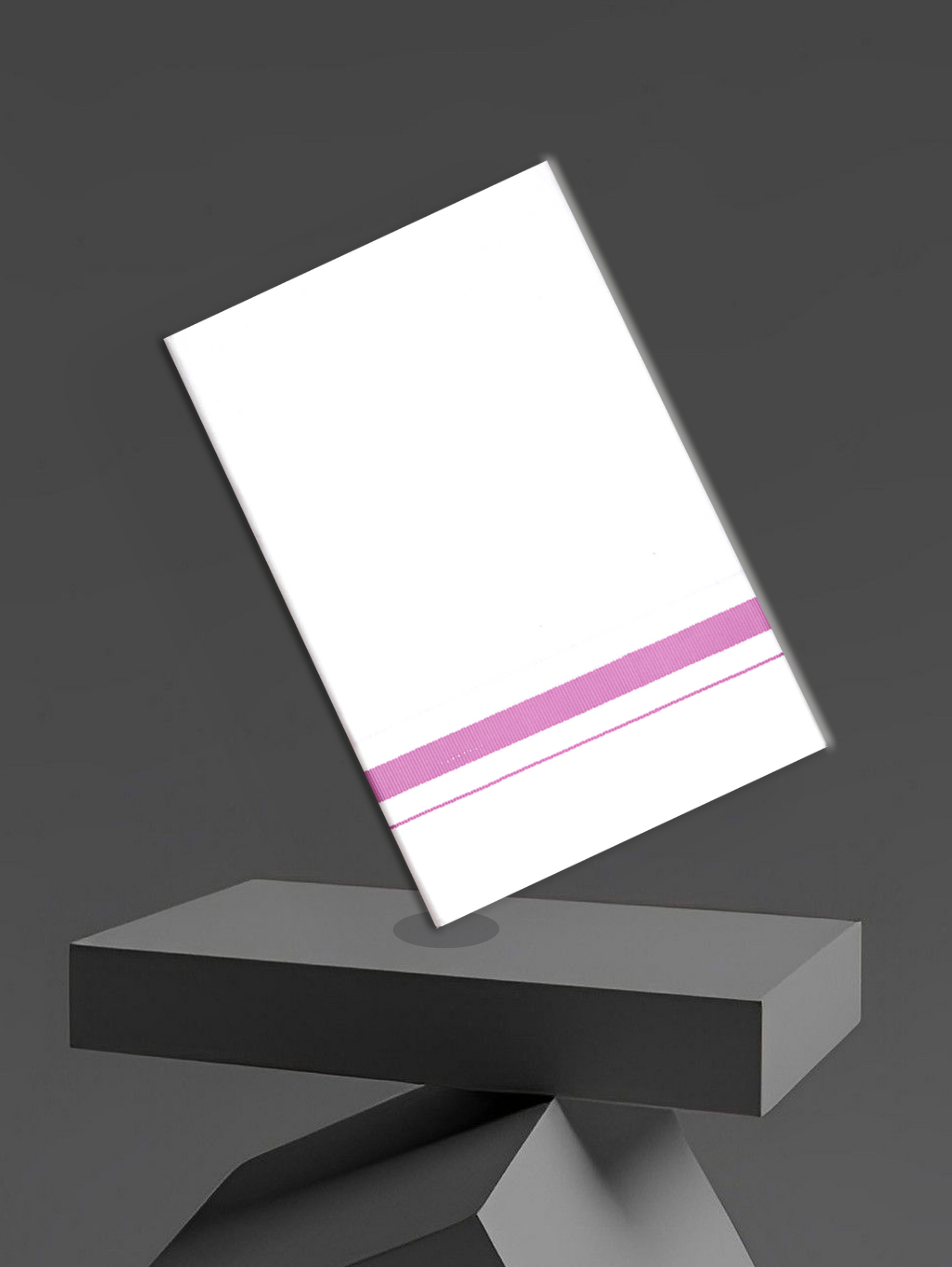 BIG BORDER WHITE SINGLE HS-01 DHOTHIE 2.00 MTR