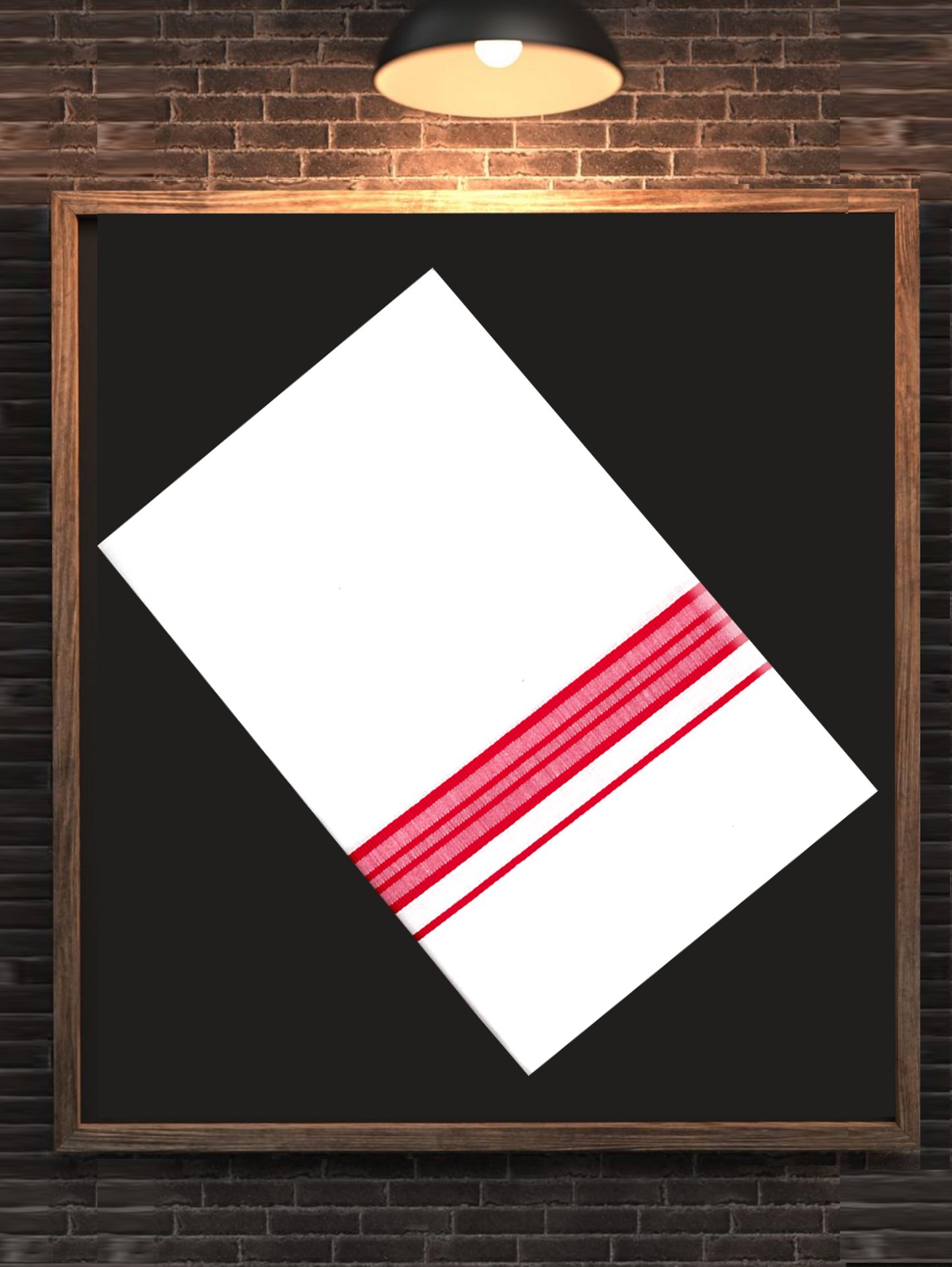 FANCY BORDER JAQUAR WHITE SINGLE DHOTHIE 2.25 MTR