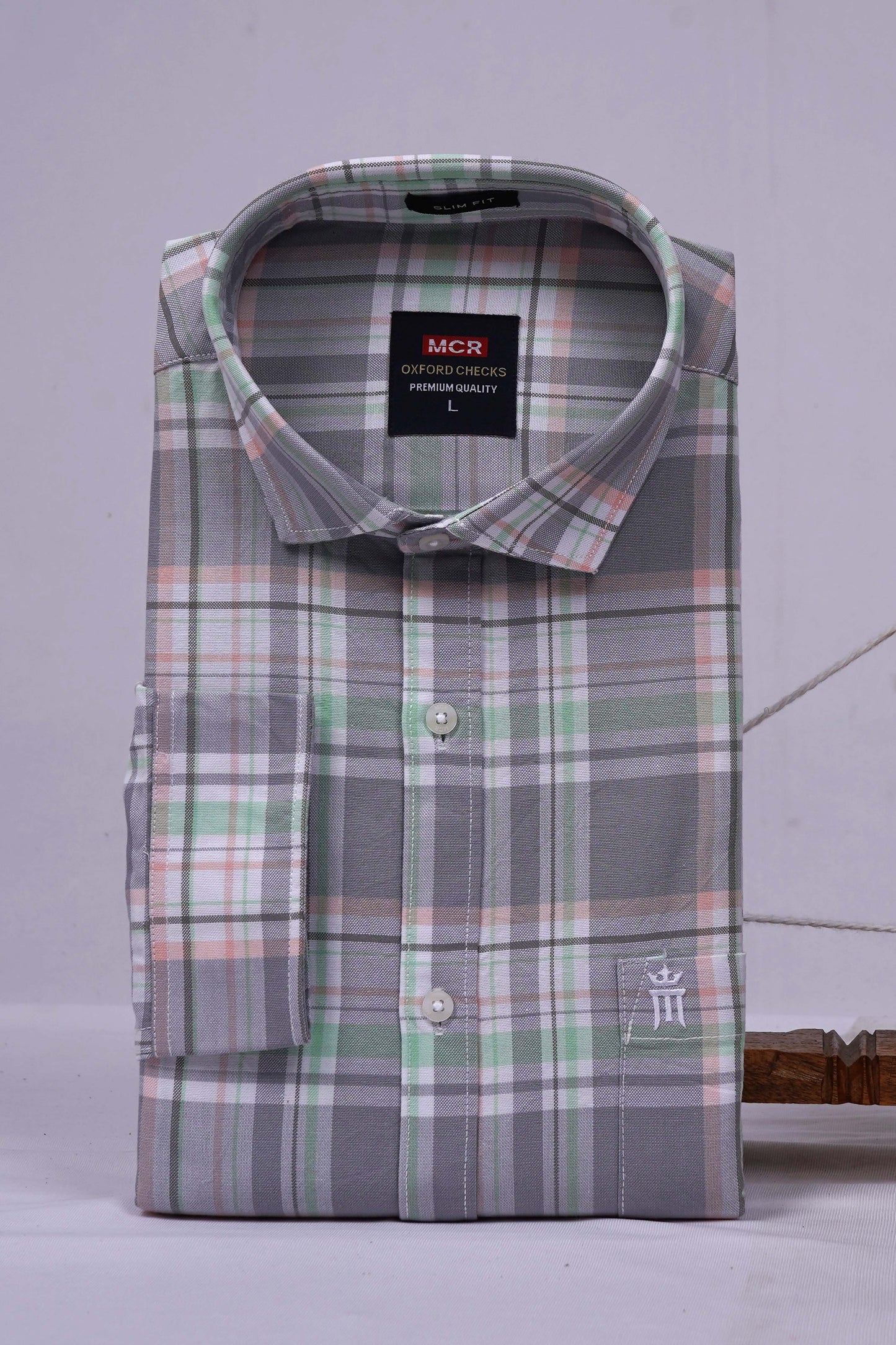 MCR OXFORD 89007 Full Sleeve Formal Color Shirt For Men