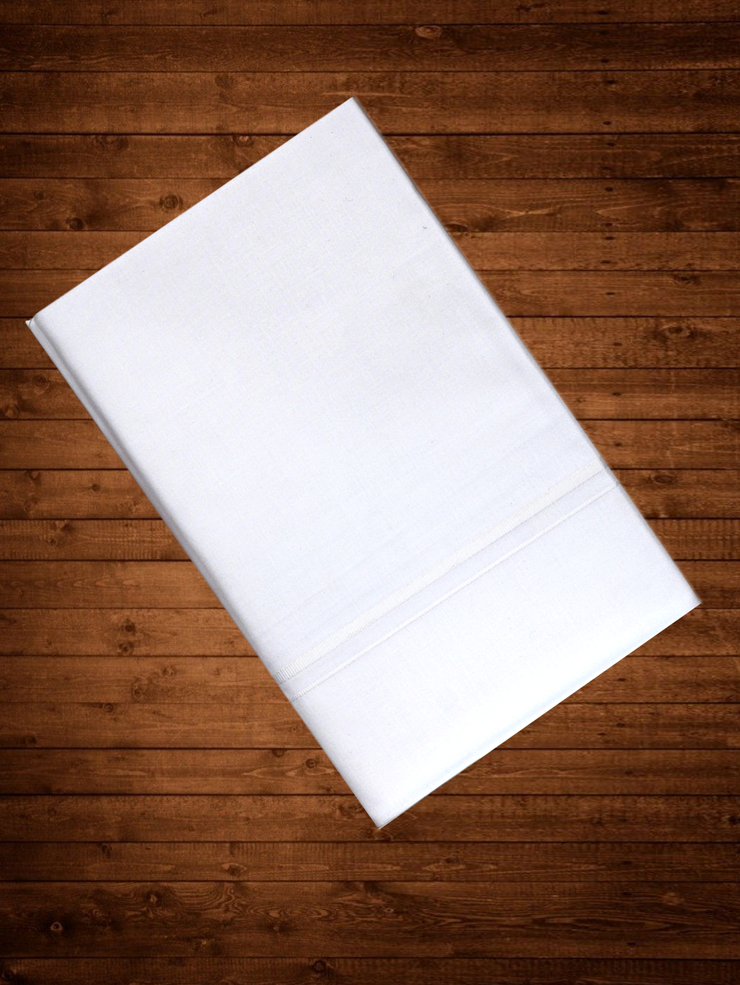 PARAMASH BORDER WHITE SINGLE PMS-07 DHOTHIE 2.00 MTR