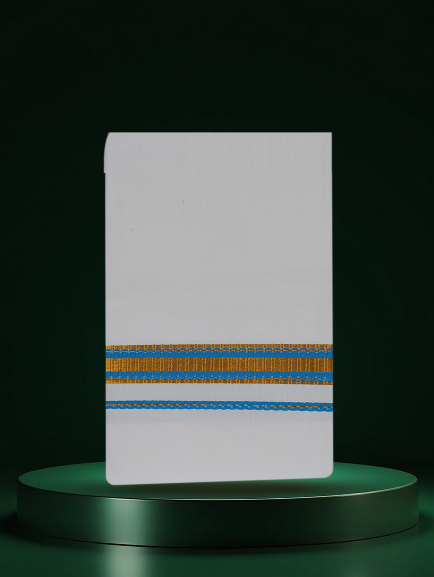 FANCY BORDER WHITE SINGLE FS-92 DHOTHIE 2.00 MTR