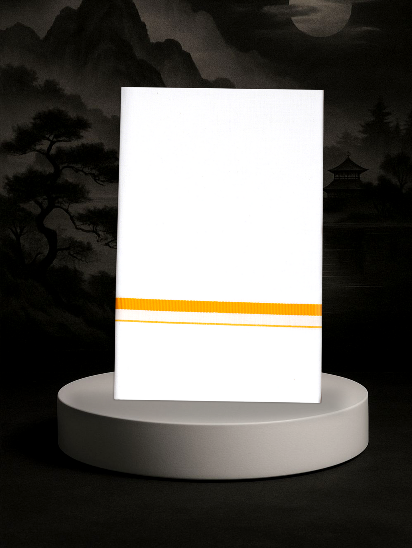 BIG BORDER WHITE SINGLE HS-14 DHOTHIE 2.00 MTR