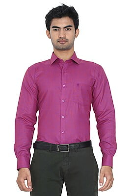 FantasticLin Purple Colour Formal Shirt Full Sleeve GLF09